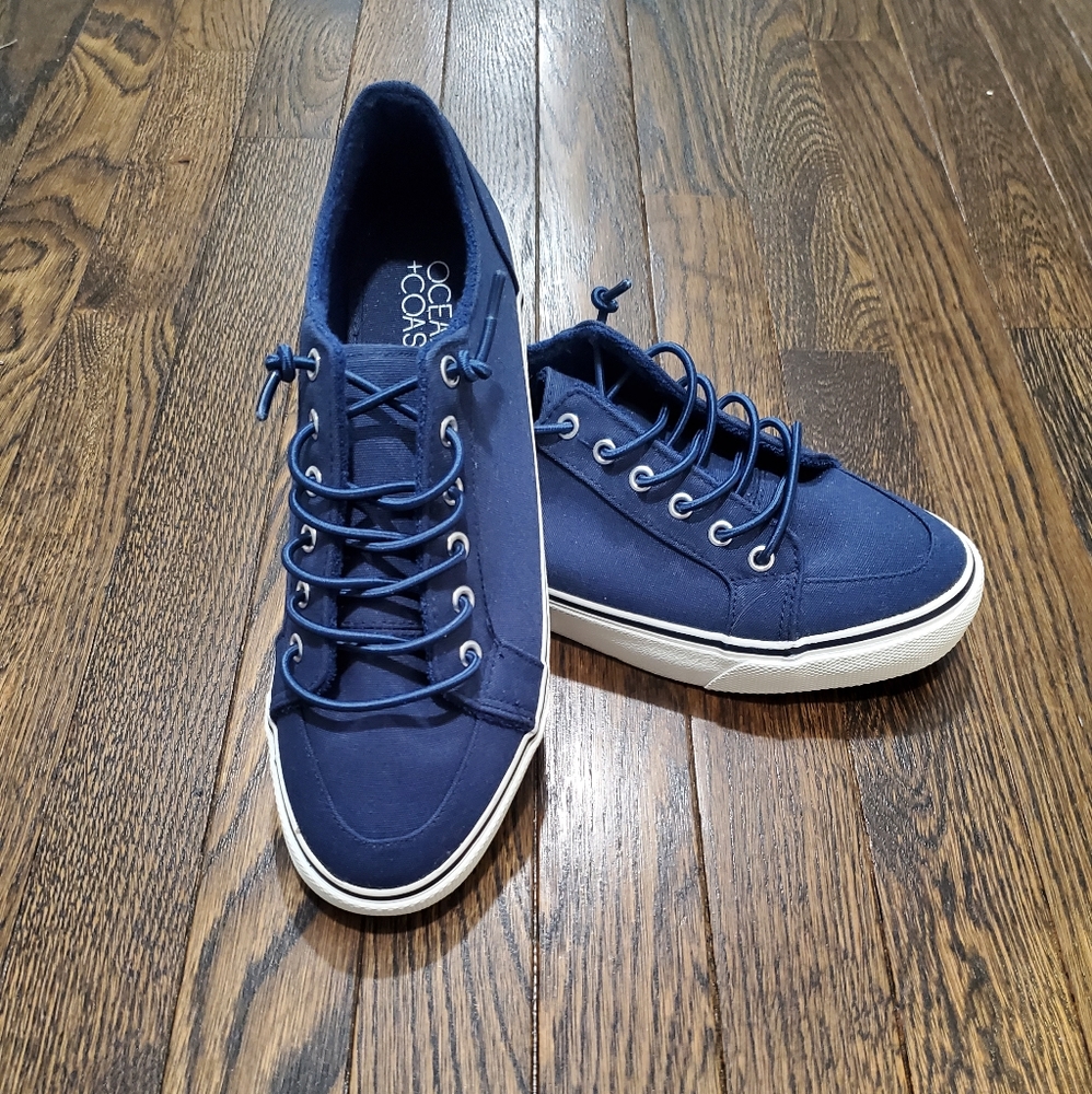 Ocean + Coast blue canvas shoes